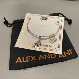Alex and Ani - expandable bangle bracelet- Serendipity- with sand dollar charm